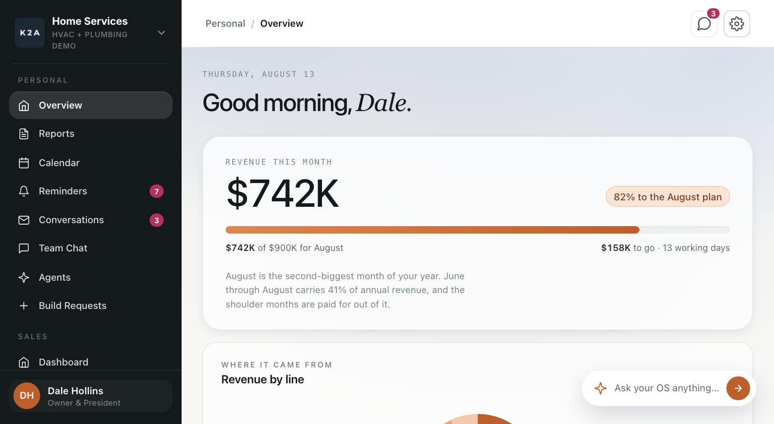 The home services demo