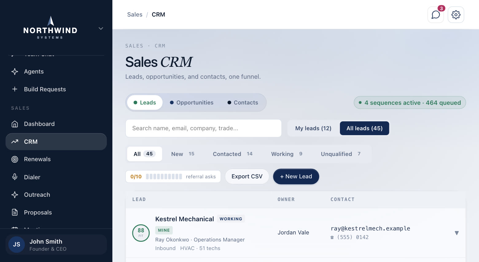Your CRM, in a demo