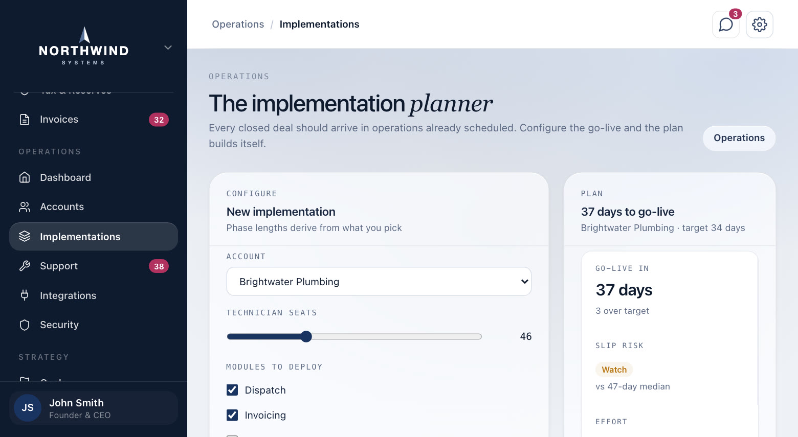 The planner, in a demo